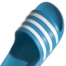 adidas Klapki Adilette Aqua 3-Pasy (Cloudfoam wkładka, formowany pasek EVA) solarblue - 1 para